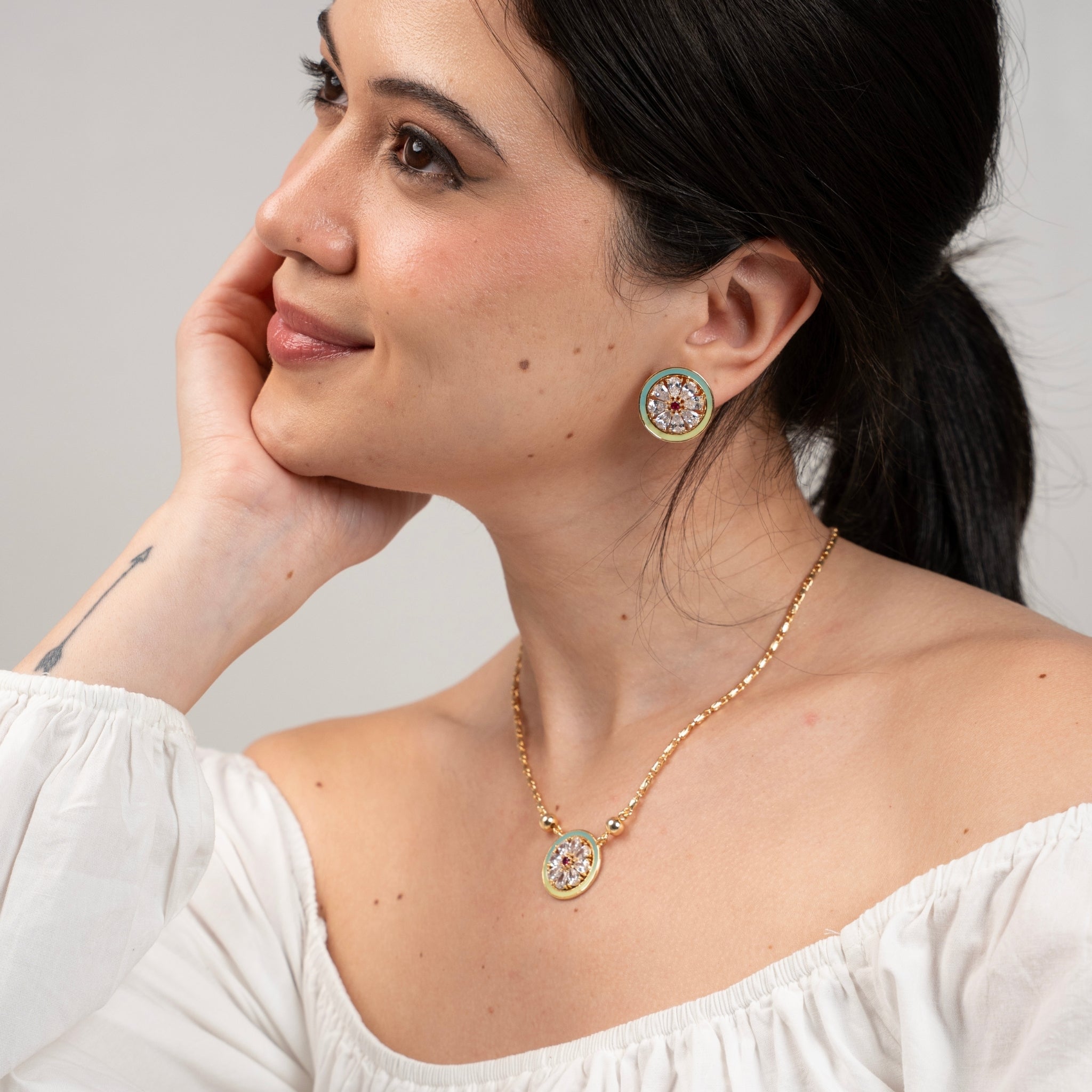 Indra | Single Medallion Necklace