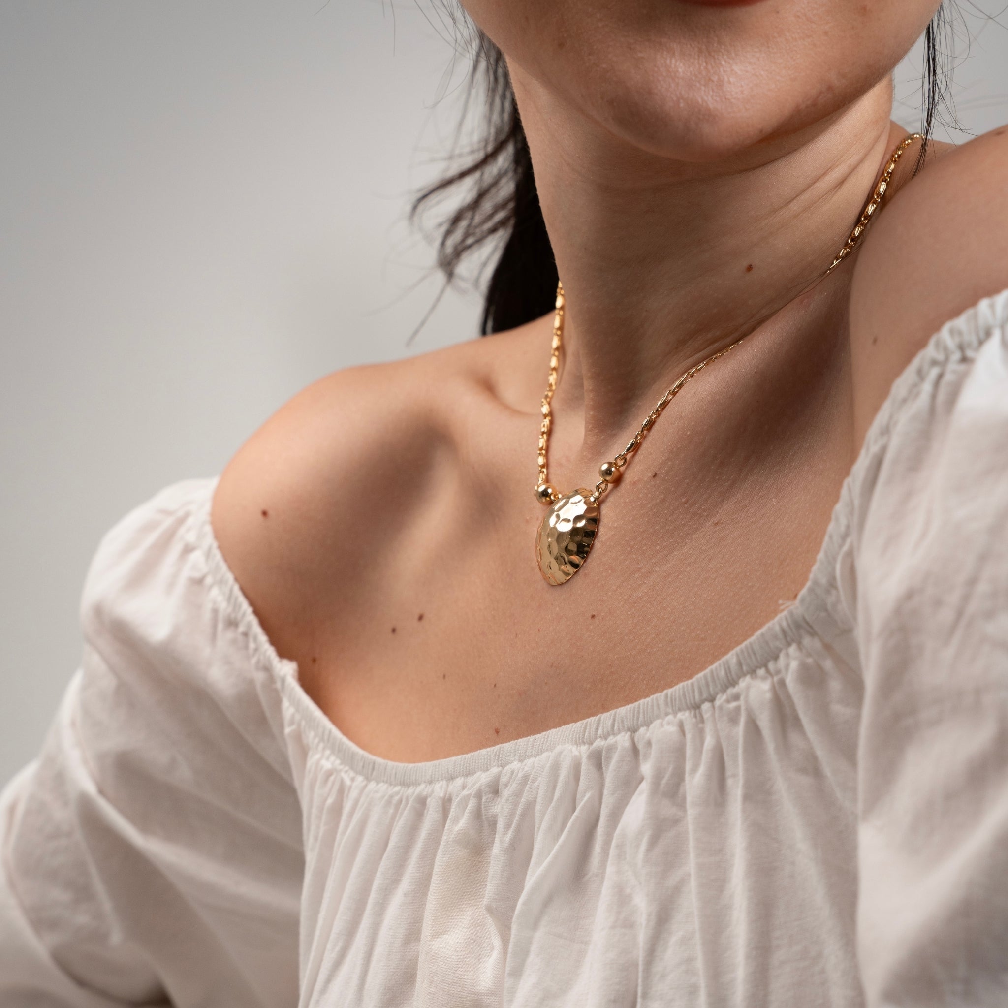 Brynn | Hammered Necklace