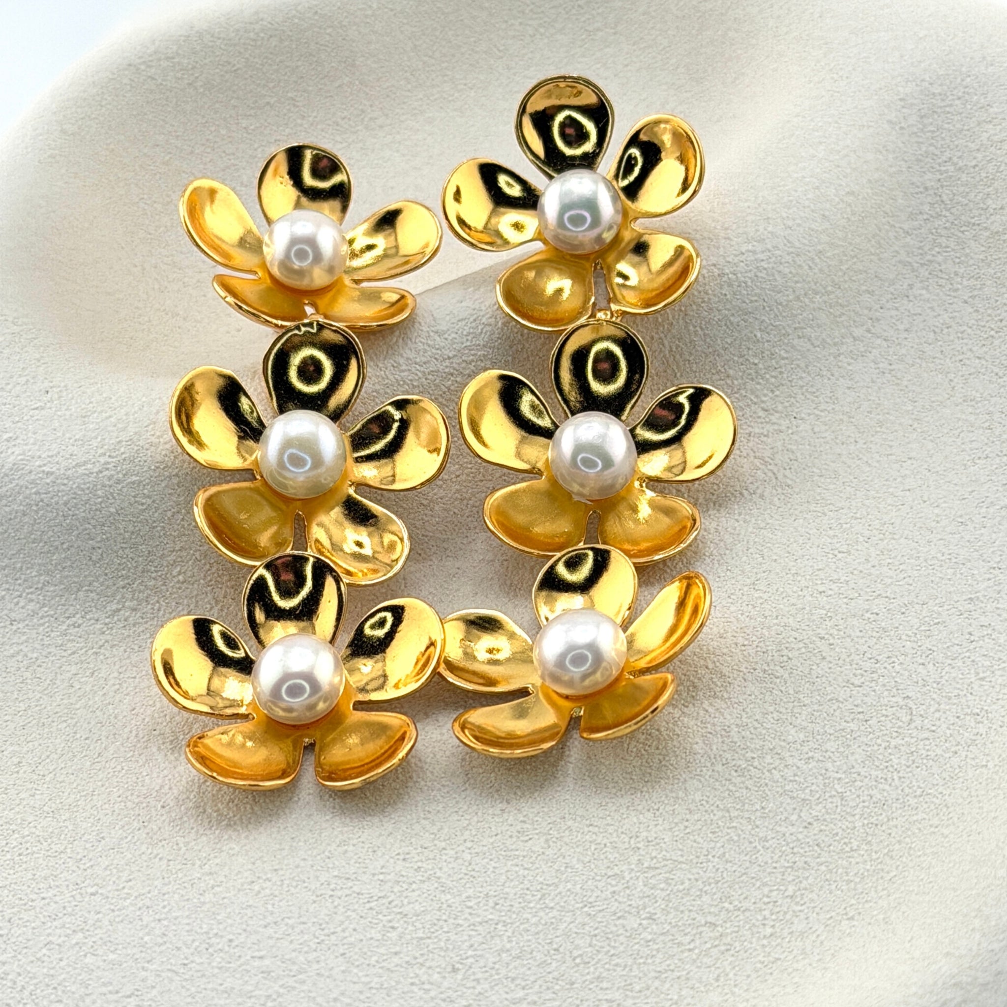 Orla | Floral Drop Earrings
