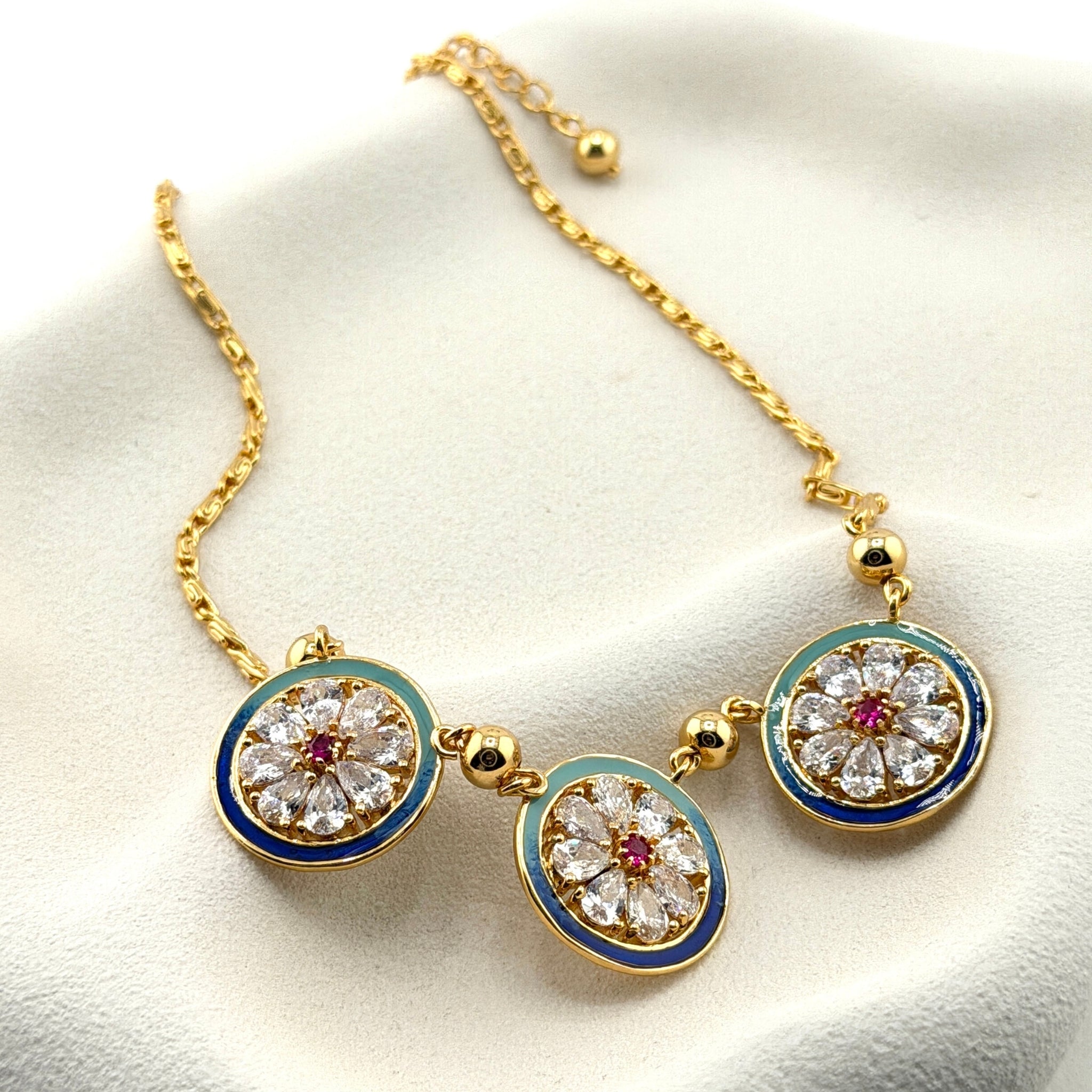 Indra | Three Medallion Necklace