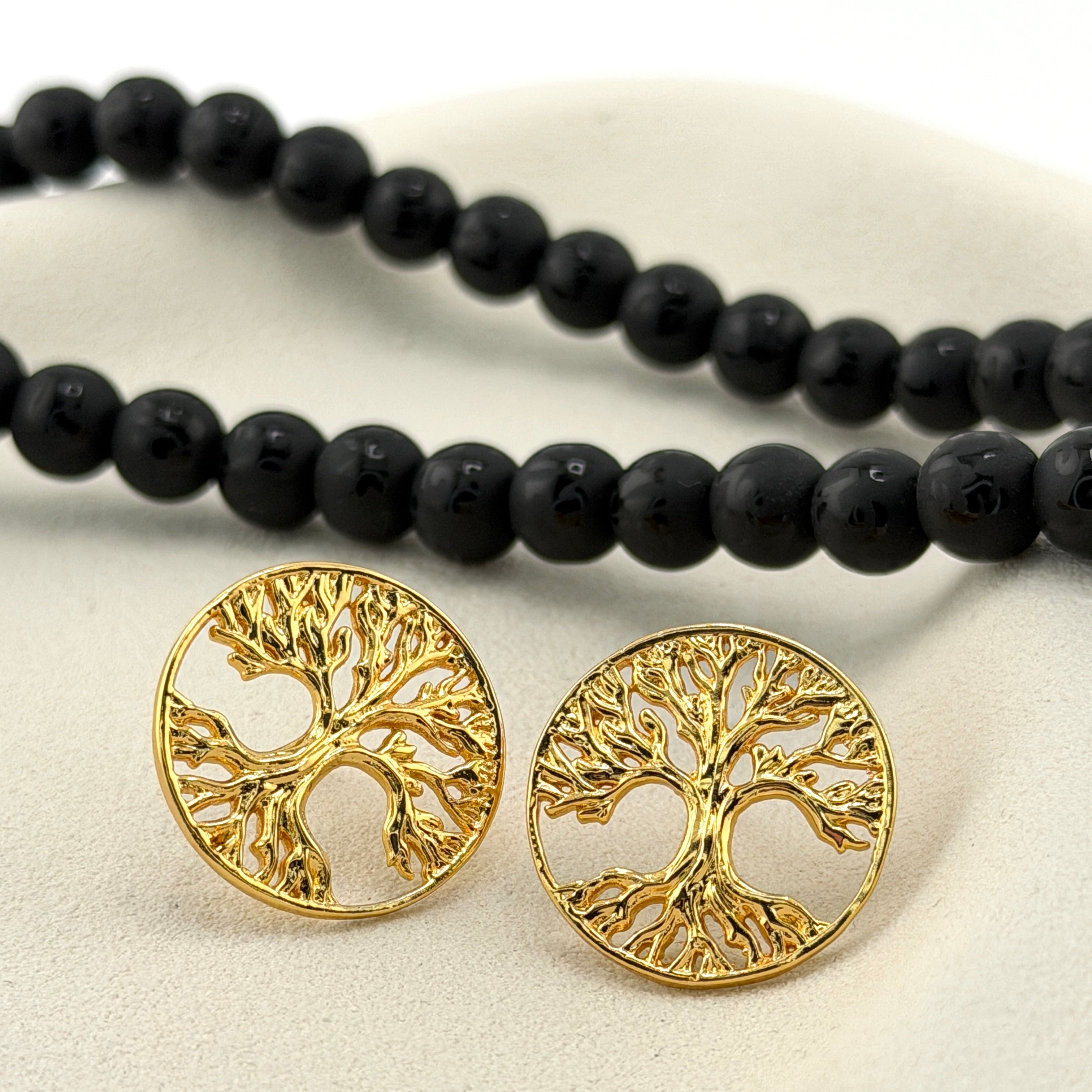 Malia | Tree of Life Pendant and Earrings Set