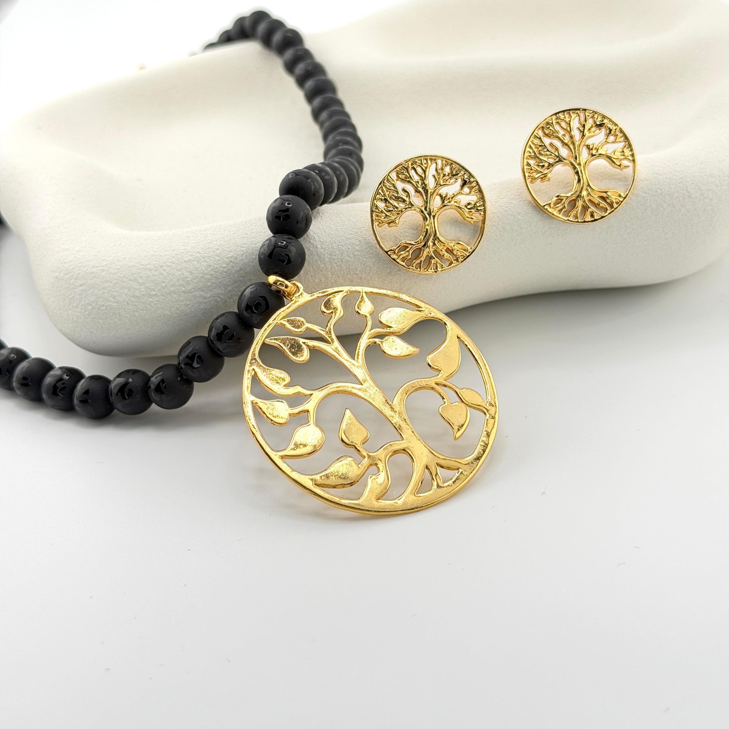 Malia | Tree of Life Pendant and Earrings Set