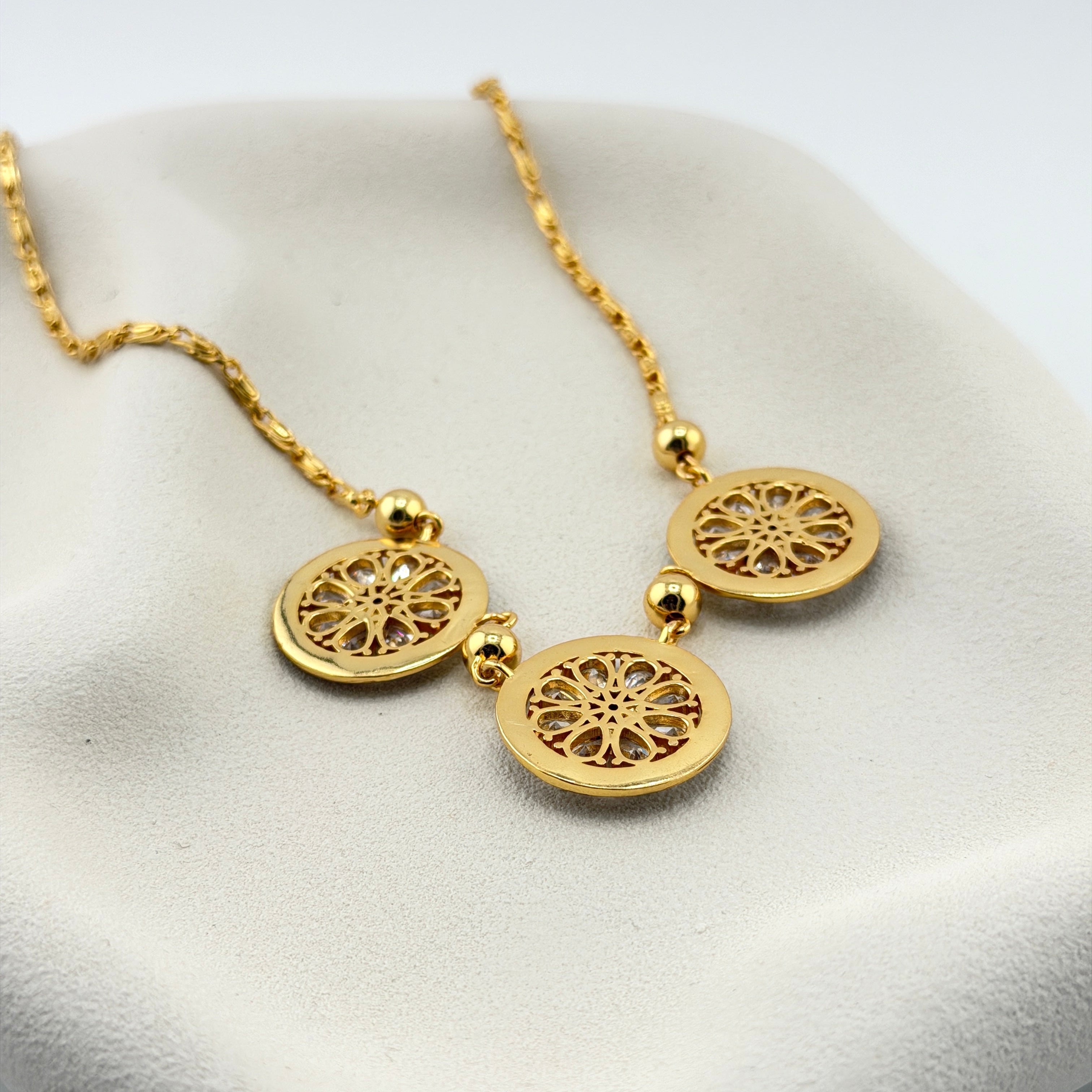 Indra | Three Medallion Necklace