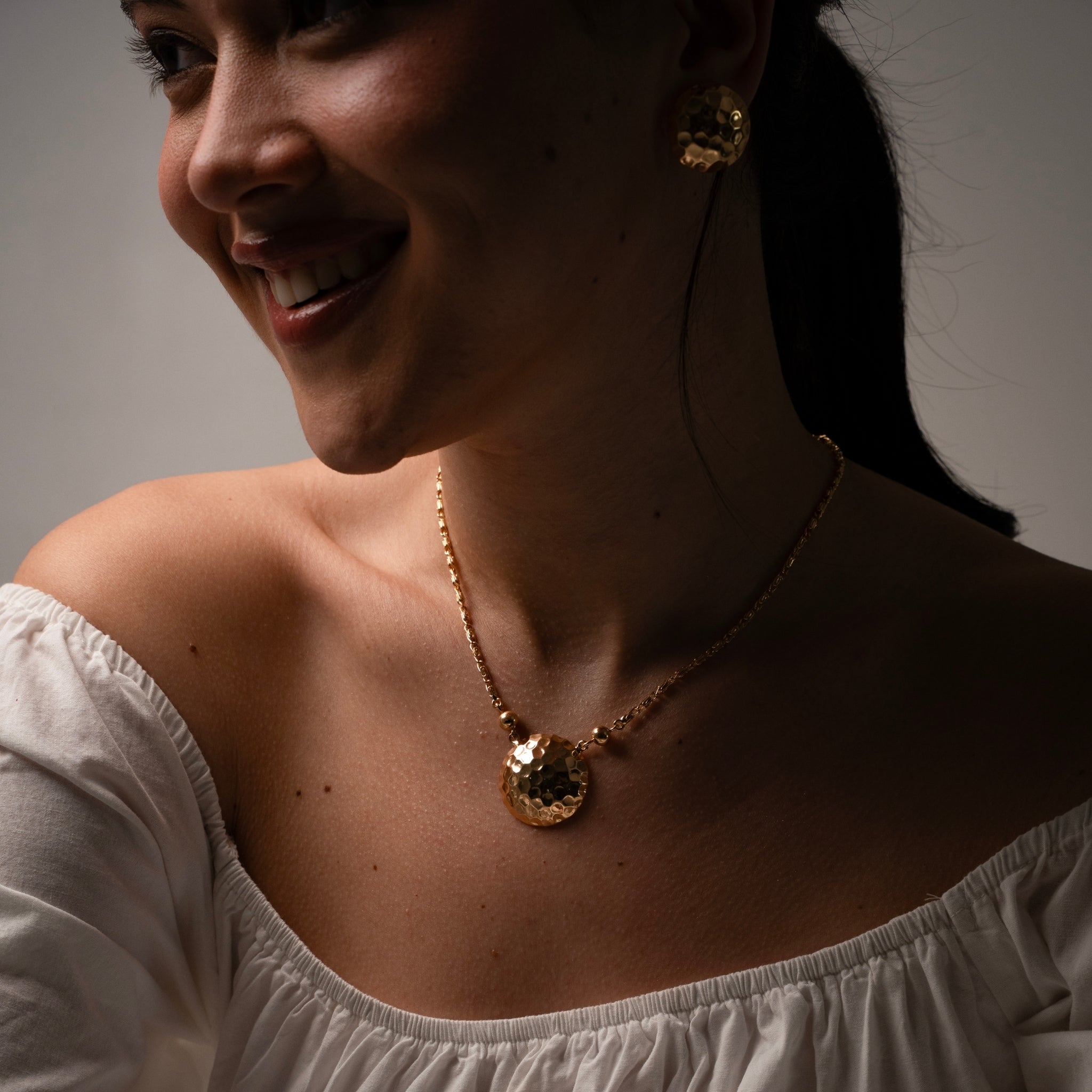 Brynn | Hammered Necklace