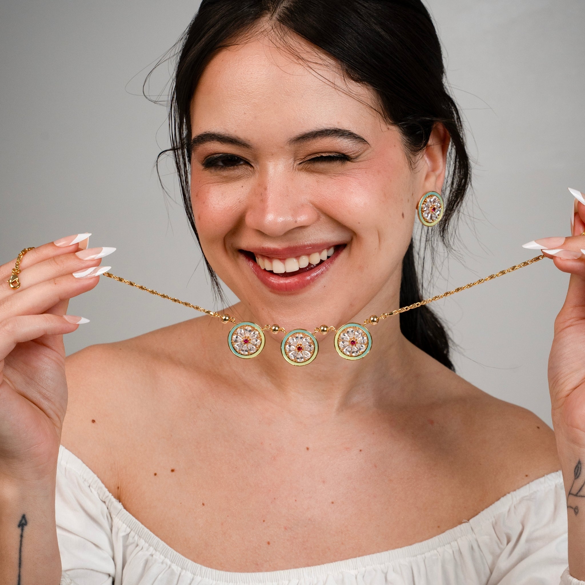 Indra | Three Medallion Necklace