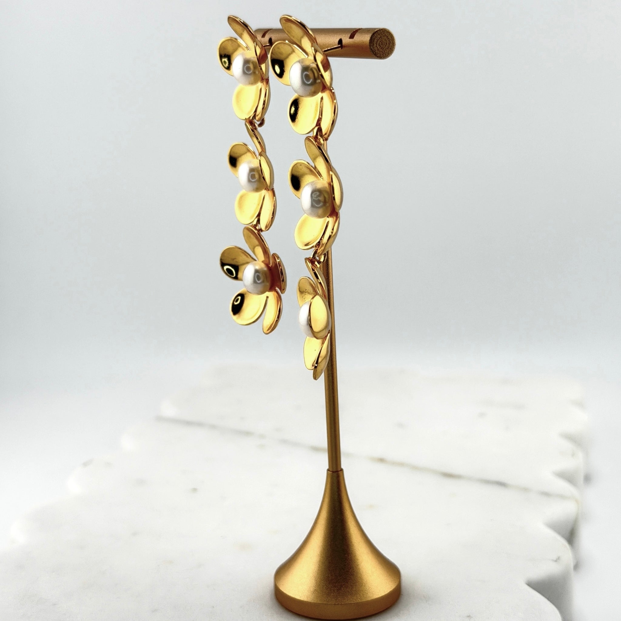 Orla | Floral Drop Earrings