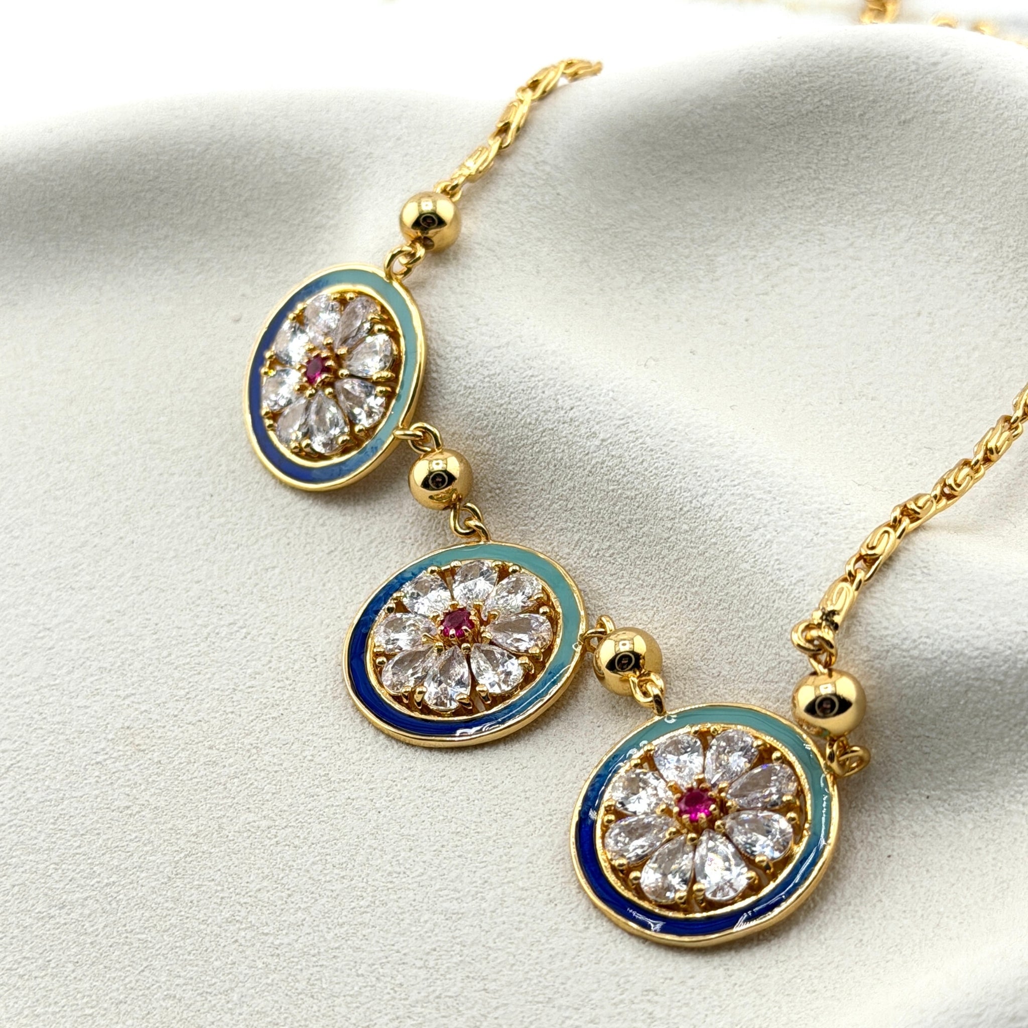Indra | Three Medallion Necklace